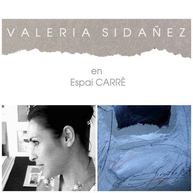 Cartell de la exposició de Valeria Sidañez a Espai Carrè