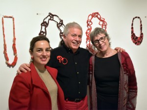 Luis Acosta i Cristina Villar amb la joiera argentina Maria Carelli